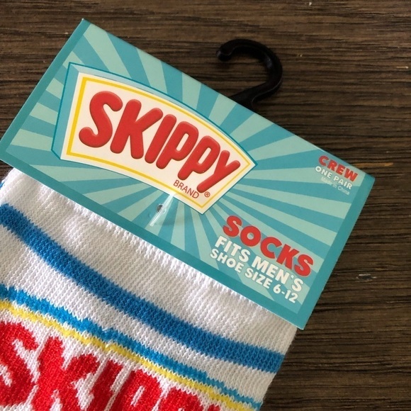 Skippy Peanut Butter Food novelty men’s crew socks - Picture 3 of 3